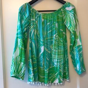 Lilly Pulitzer off the shoulder top